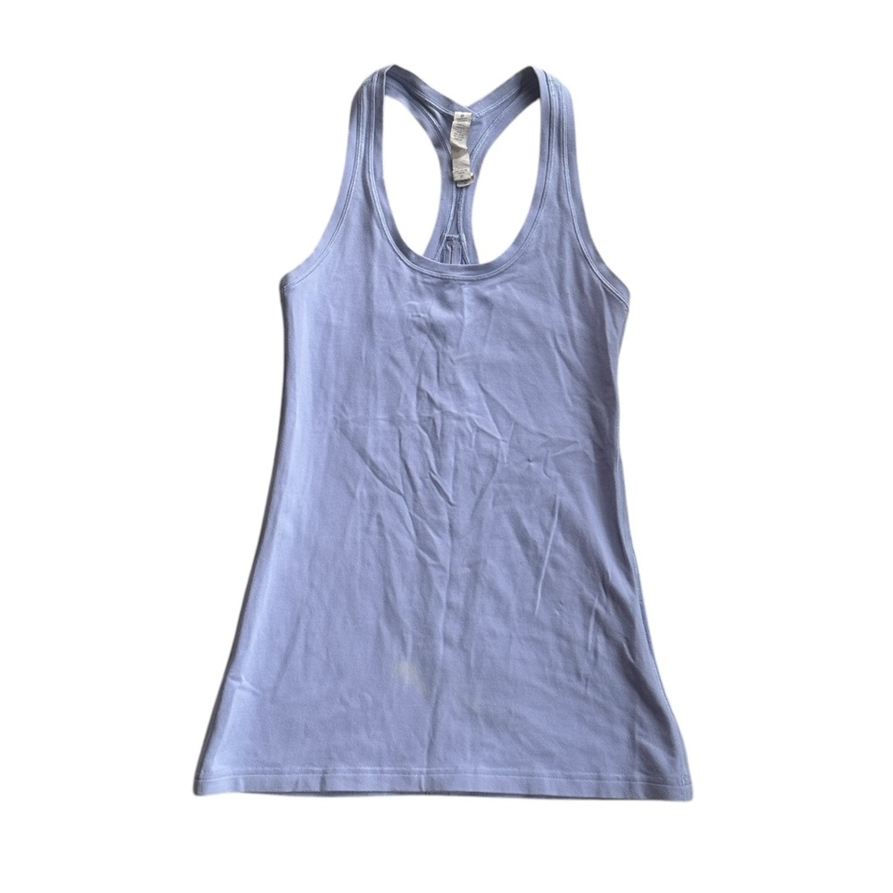 Lululemon Yoga Athletic Flow Tank Top Back Details Light Purple Size 4